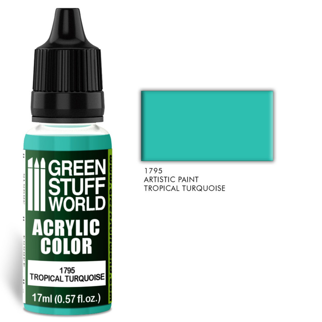 Green Stuff World Acrylic Color TROPICAL TURQUOISE
