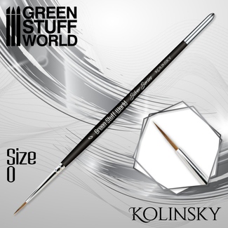 Green Stuff World SILVER SERIES Kolinsky Brush - Size 0