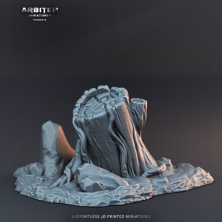 3D Printed Miniature - Tree02B - Dungeons & Dragons - Desolate Plains KS