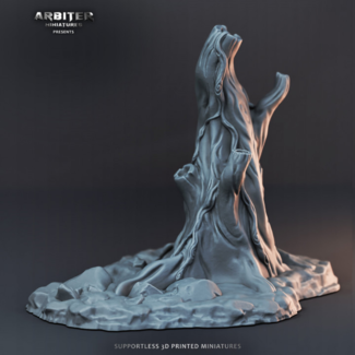 3D Printed Miniature - Tree02A.Stl - Dungeons & Dragons - Desolate Plains KS