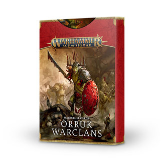 Games Workshop WARSCROLL CARDS:  ORRUK WARCLANS (ENG)
