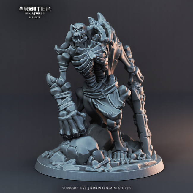 3D Printed Miniature - Undead Bone Reaper 01