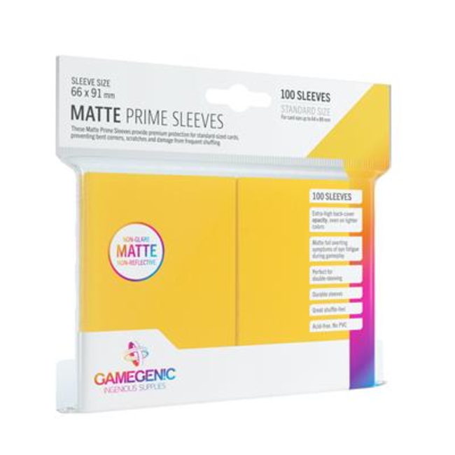 SLEEVES Pack Matte Prime Yellow (100)