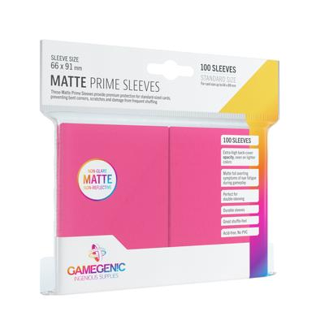SLEEVES Pack Matte Prime Pink (100)