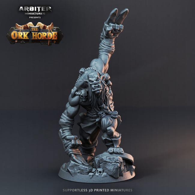 3D Printed Miniature - Berserker Ork 01