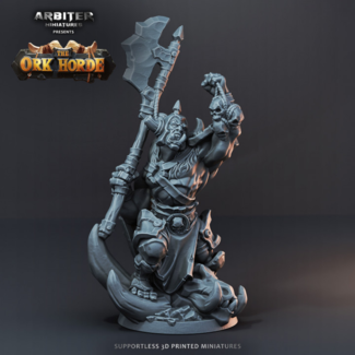 3D Printed Miniature - Ork Warmaster 01