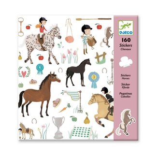 Djeco 160 Stickers - Paarden