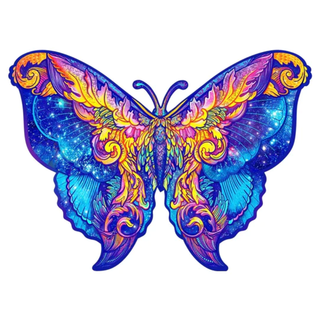 Wooden puzzle Intergalaxy Butterﬂy size Small