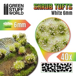 Green Stuff World White Green Shrub TUFT