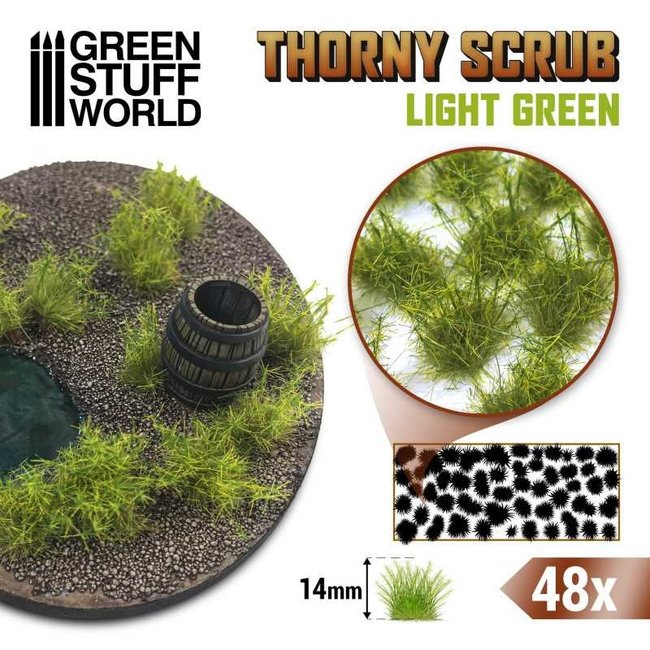 Thorny SPIKY Scrub - LIGHT GREEN