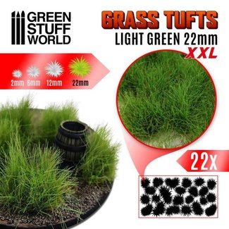 Green Stuff World Grass TUFTs 22mm XXL - LIGHT GREEN