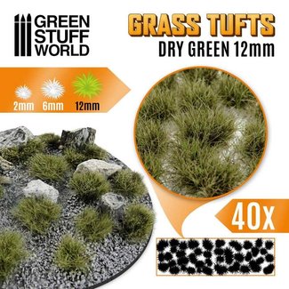 Green Stuff World Grass TUFTs 12mm XL - DRY GREEN