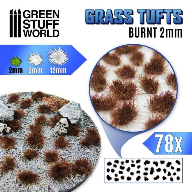Green Stuff World Tufts 2mm - BURNT