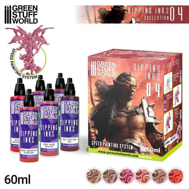 Paint Set - Dipping collection 04 (FLESH/RED)