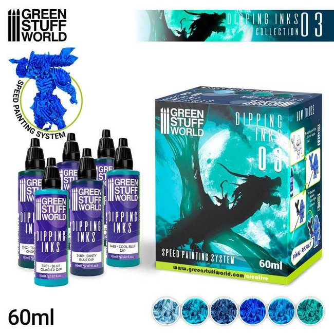 Paint Set - Dipping collection 03 (BLUE/TURQUOISE)