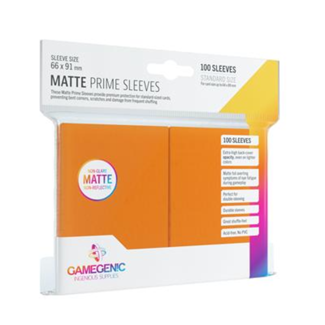 SLEEVES Pack Matte Prime Orange (100)