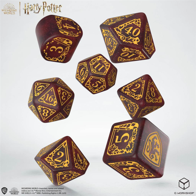 Harry Potter - Gryffindor Modern Dice Set - Red