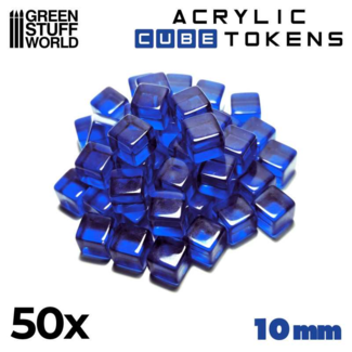 Green Stuff World Blue Cube tokens 10mm