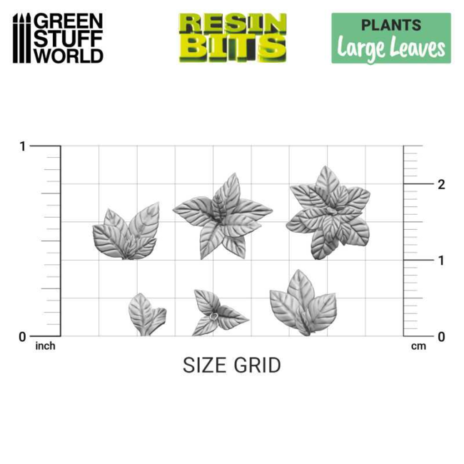 3D printed set - Large Leaves