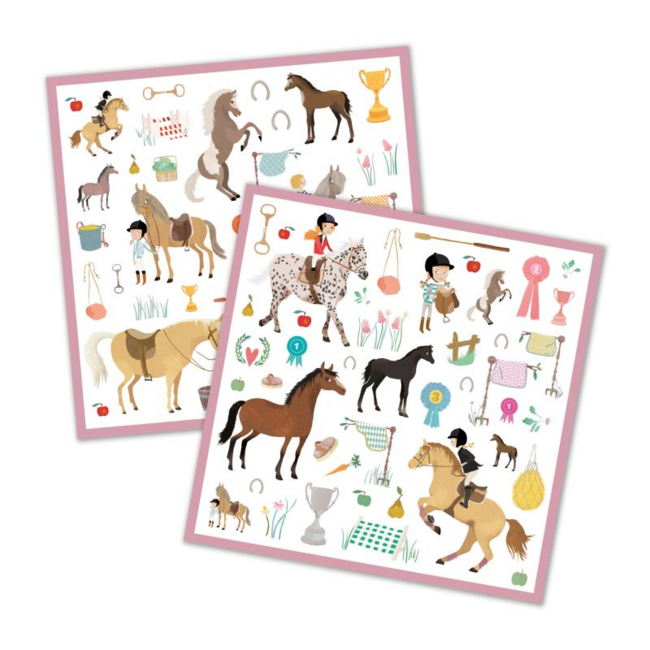 160 Stickers - Paarden