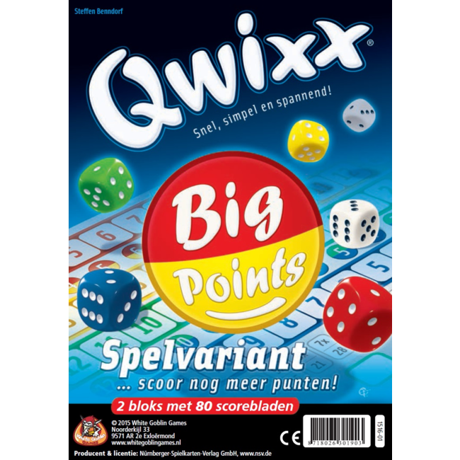 Qwixx Big Points – dobbelspel