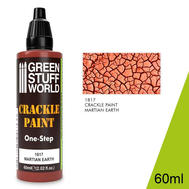 Acrylic Crackle Paint - MARTIAN EARTH 60ml - Demo-Spel