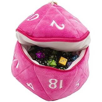 Ultra Pro UP - D20 Plush Dice Bag - Hot Pink