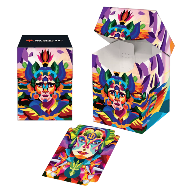 The Lost Caverns of Ixalan 100+ Deck Box Huatli, poet of Unity