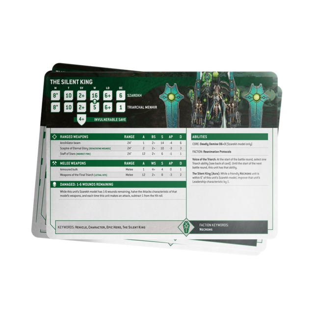 DATASHEET CARDS: NECRONS (ENG)