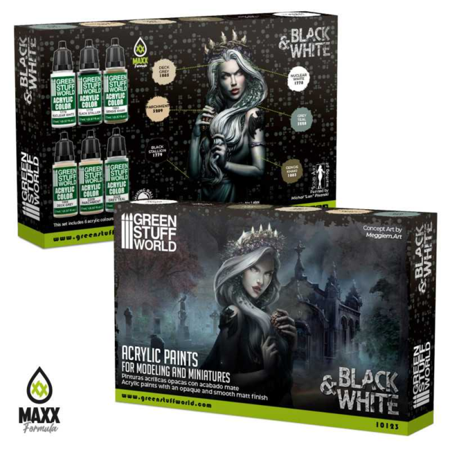 Paint Set - Black and White