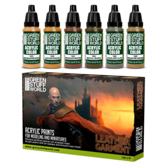 Green Stuff World Paint Set - Leather Brown