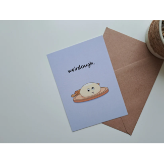 GummyPinkGraphics Greeting card Weirdough + envelope