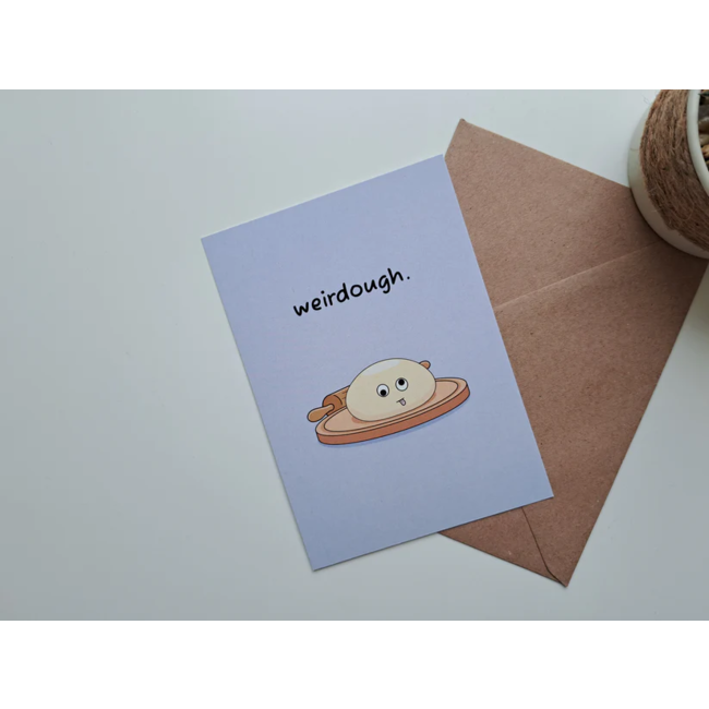 Wenskaart  Weirdough + envelop