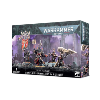 Games Workshop BLACK TEMPLARS: CHAPLAIN GRIMALDUS & RETINUE