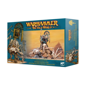 Games Workshop TOMB KINGS OF KHEMRI: TOMB KING/LICHE PRIEST ON NECROLITH BONE DRAGON