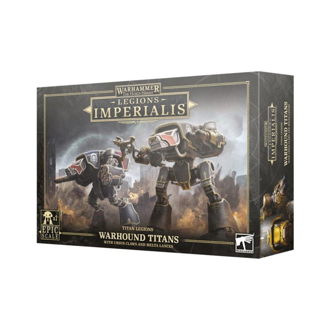 LEGIONS IMPERIALIS: WARHOUND TITANS WITH URSUS CLAWS AND MELTA LANCES