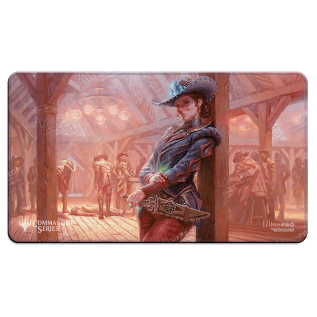 Outlaws of Thunder Junction Marchesa, Dealer of Death - Stitched Edge Playmat for Magic: The Gathering