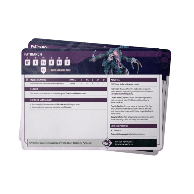 DATASHEET CARDS: GENESTEALER CULTS