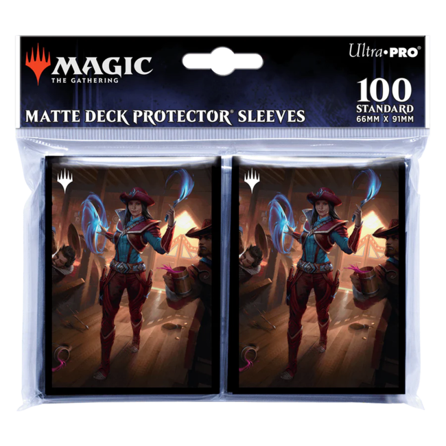Outlaws of Thunder Junction  Stella Lee, Wild Card - 100ct Deck Protector Sleeves for Magic: The Gathering