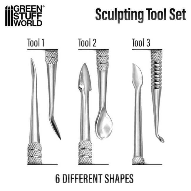 Sculpting Tools Set x3