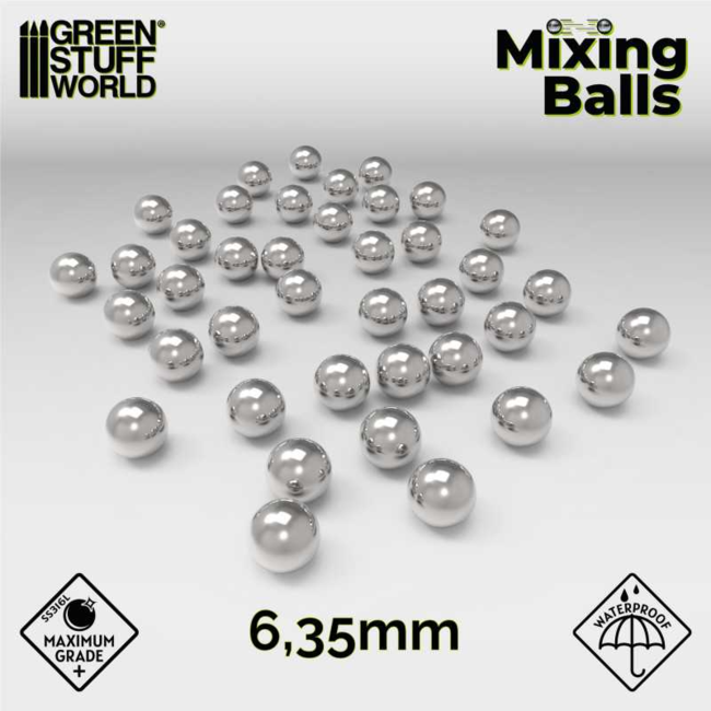 Mixing Paint Steel Bearing Balls in 6.35mm