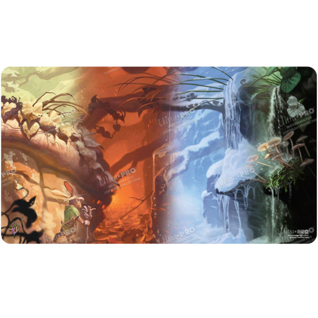 Bloomburrow Season Lands: Forest (Four Seasons) - Standard Gaming Playmat for Magic: The Gathering