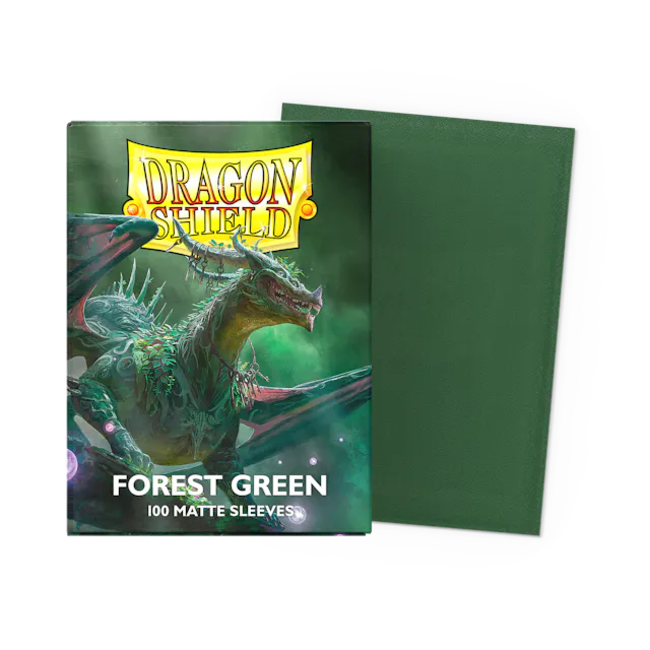 Forest Green - Matte Sleeves - Standard Size (100 Sleeves)