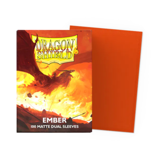 Dragon Shield Ember - Matte Dual Sleeves - Standard Size (100 Sleeves)