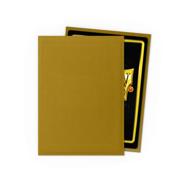 Gold - Matte Sleeves - Standard Size (100 Sleeves)