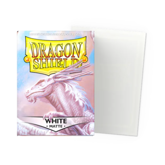 Dragon Shield White - Matte Sleeves - Standard Size (100 Sleeves)