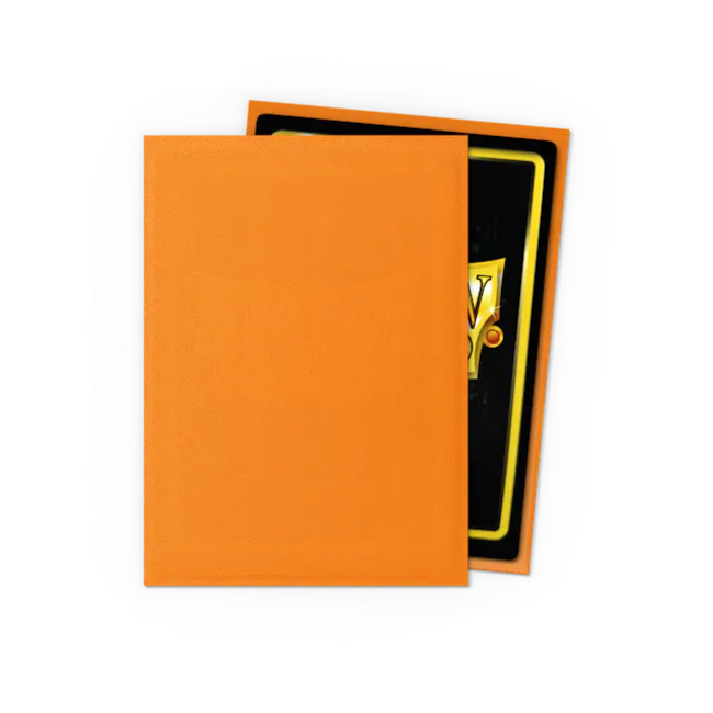 Orange - Matte Sleeves - Standard Size  (100 Sleeves)
