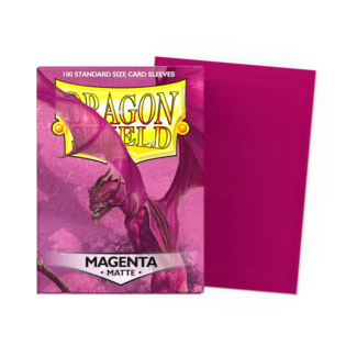 Dragon Shield Magenta - Matte Sleeves - Standard Size (100 Sleeves)