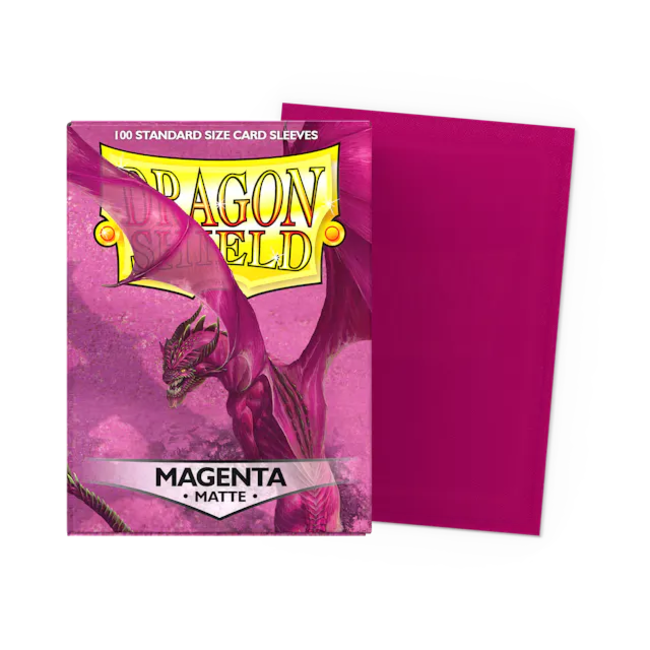 Magenta - Matte Sleeves - Standard Size (100 Sleeves)