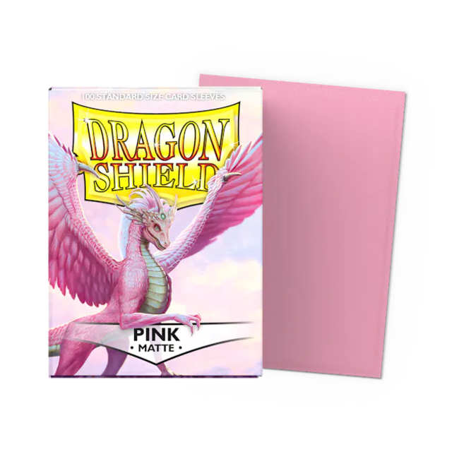 Pink - Matte Sleeves - Standard Size (100 Sleeves)